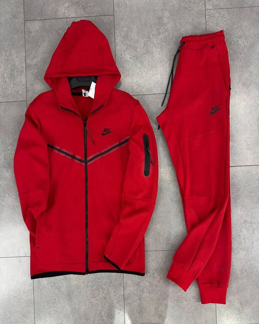 Tech Fleece czerwony